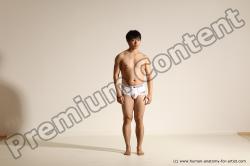 Underwear Martial art Man Asian Moving poses Average Short Black Dynamic poses Academic